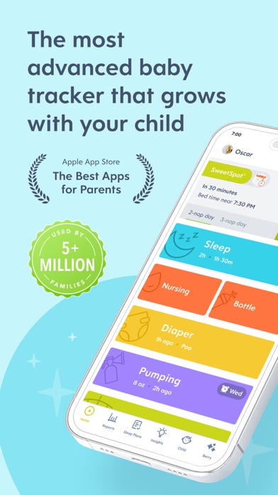 Huckleberry: Baby Tracker App Store screenshot 1