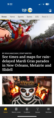 NOLA.com App Store screenshot 1