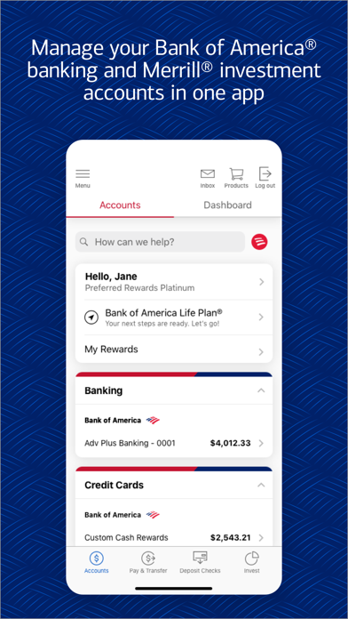 Bank of America Mobile Banking App Store screenshot 1