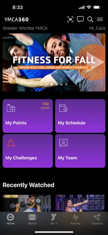 YMCA360 App Store screenshot 1