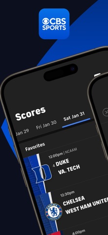 CBS Sports: Live Scores & News App Store screenshot 1