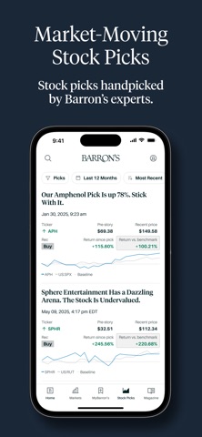 Barron’s - Investing Insights App Store screenshot 2