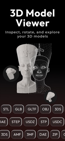STL & 3D Model Viewer - Mes3D App Store screenshot 1