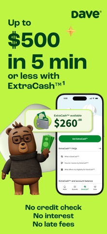 Dave: Credit, Cash & Money App App Store screenshot 1