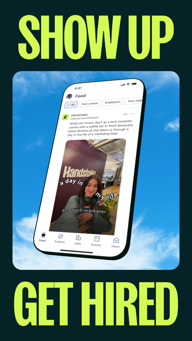 Handshake Jobs & New Careers App Store screenshot 1