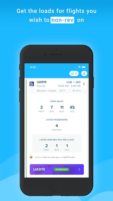 StaffTraveler App Store screenshot 1