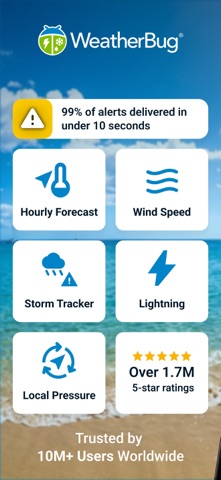 WeatherBug: Weather Forecast App Store screenshot 1