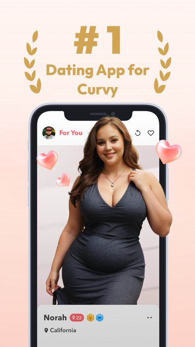 Curvy Dating App: WooPlus App Store screenshot 1