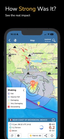 Earthquake+ Alerts & Tracker App Store screenshot 2