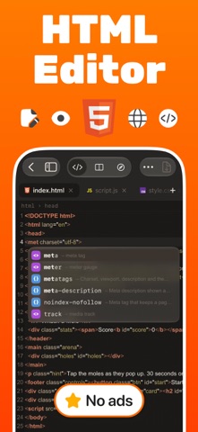 HTML Creator : Editor & Viewer App Store screenshot 1