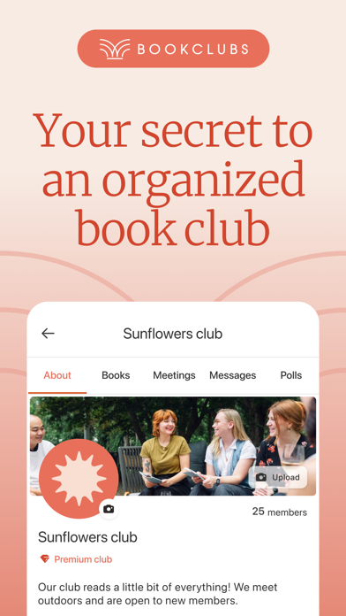 Bookclubs: Organize & Connect App Store screenshot 1